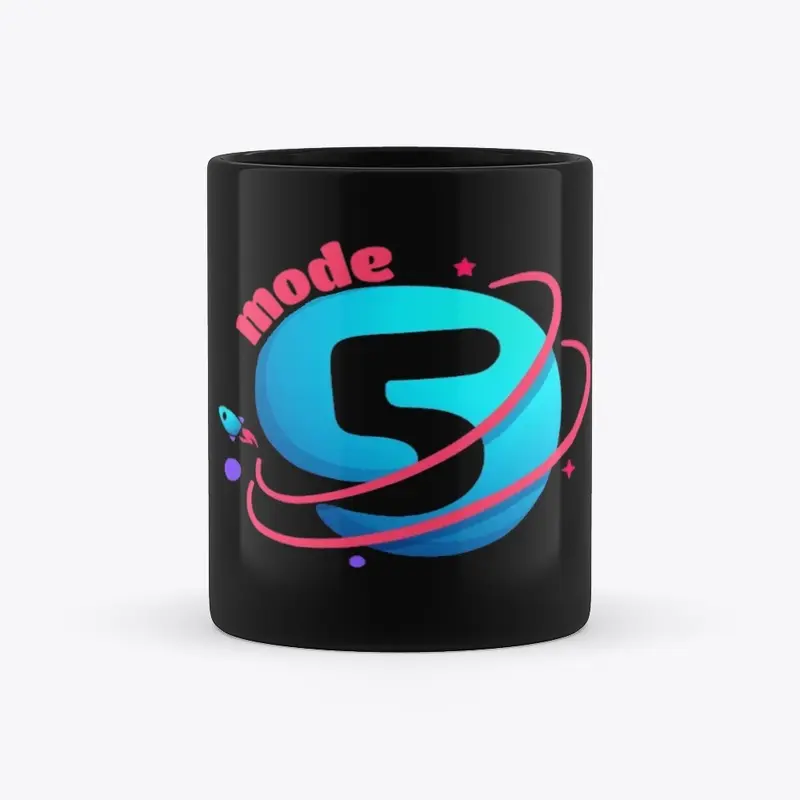 5 Mode's Black Mug